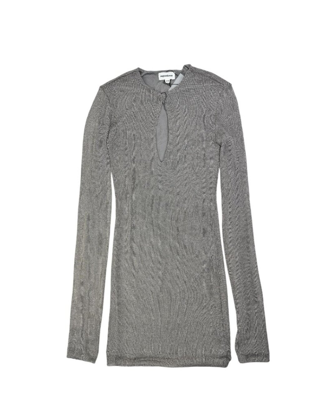 superdown Calantha Long Sleeve Mini Dress in Gunmetal